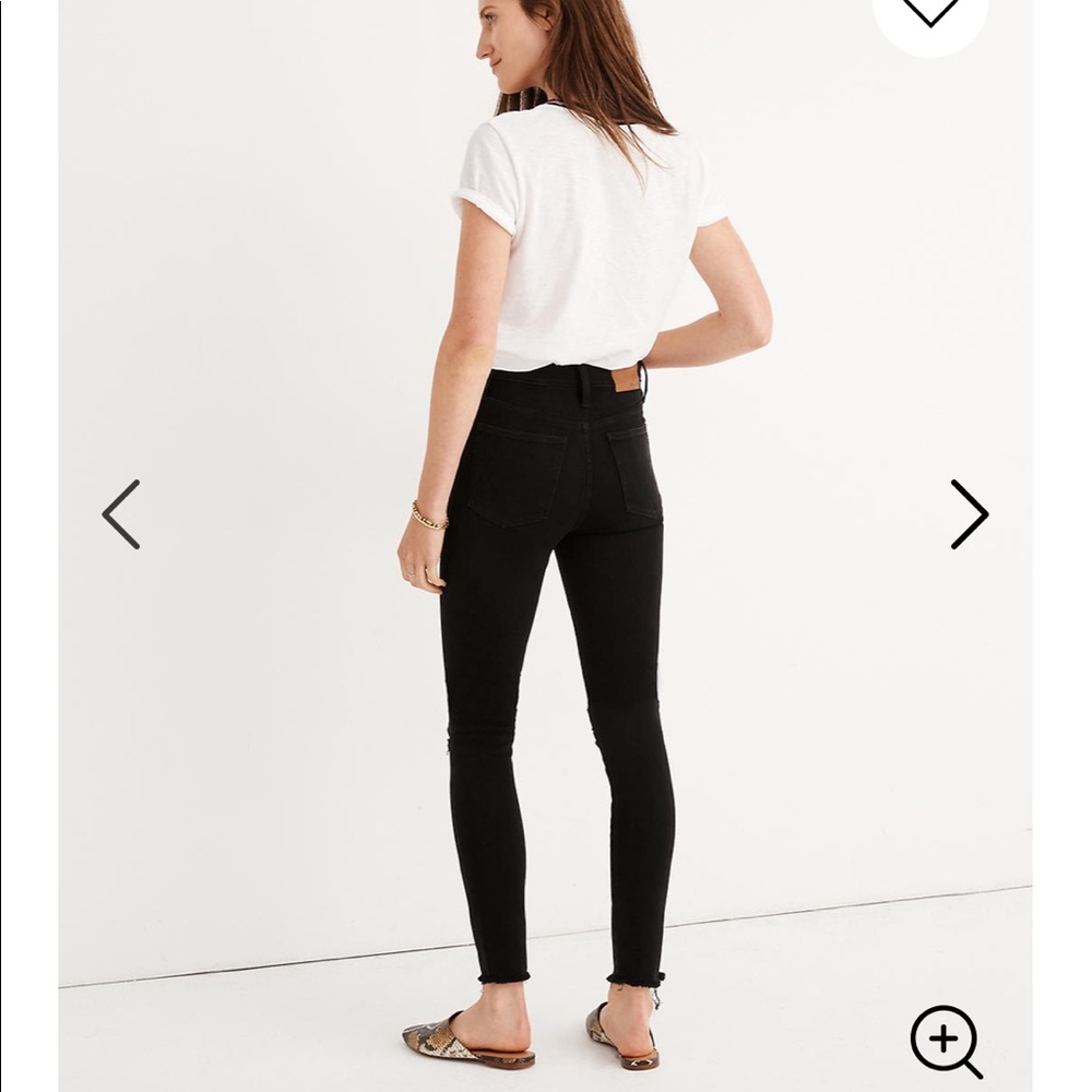 NEW • Madewell • Black Rip Roadtripper Jegging 37 - Picture 2 of 4